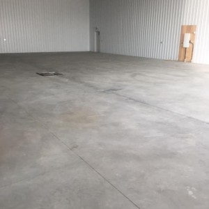 large shop concrete floor